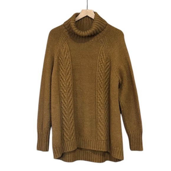 American Eagle Brown Textured Turtleneck Knit Sweater Size XXL - Picture 3 of 11